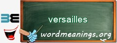 WordMeaning blackboard for versailles